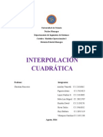 Interpolación Cuadrática