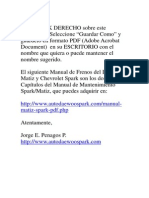 Manual Frenos Matiz Spark PDF