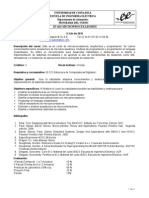 Programa IE623 Microprocesadores I Semestre 2015