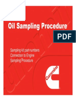 Procedimiento Toma de Muestra Aceite - Cummins