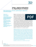 Les Beta Thalassemies Aspects Moleculaires Epidemiologiques Diagnostiques Et Cliniques