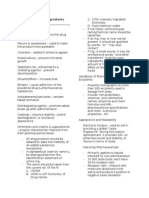 Biopharmaceutical Ingredients and Excipients