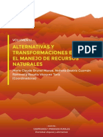 Volumen Iii, Alternativas y Transformaciones en El Manejo de Recursos Naturales