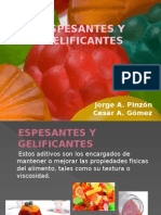 Espesantes y Gelificantes