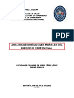 Analisis de Dimensiones Morales Del Ejercicio Profesional