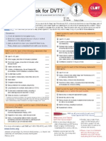 Caprini DVT Risk Assessment