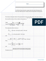 Relative Velocity Answers