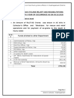 Brief Note and Status On Hud Hud Cyclone Effects in Visakhapatnam District by District Officials