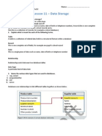 U1l11 Data Storage Worksheet