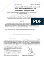 Preparation of A Naltrexone HCL Potentiometric Sensor and 1 PDF