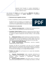 HIPOFERREMIA Es La Deficiencia Nutricional Más