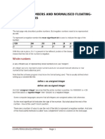 3.1.3 Real Numbers and Normalised Floating-Point Numbers