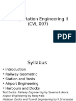 Transportation Engineering II (CVL 007)