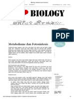 Metabolisme Dan Fotosintesis