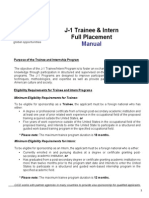 J-1 Trainee & Intern Full Placement: Manual