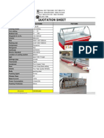 Quotation Sheet: Product Specifications Picture