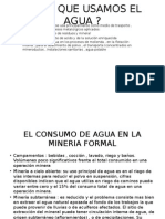 Usos Del Agua en La Mineria e Industria