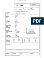 Motor Data Sheets - 125HP