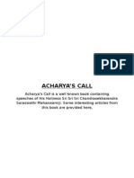 Acharya's Call