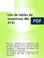 Uso de Tablas de Muestreo MIL-STD 414