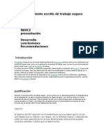 Procedimiento Escrito de Trabajo Seguro - Docx 20151