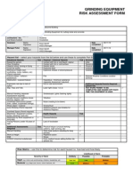 Grinding Equipment Risk Assessment