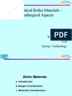 Super Critical Boiler Materials - Metallurgical Aspects: R N Mehrotra, GM Energy Technology