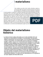 Objeto Del Materialismo Histórico