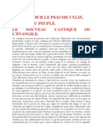 Saint Augustin - Discours Sur Les Psaumes - Ps 149 Le Nouveau Cantique Ou L'évangile