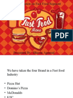 Presentation On Fast Food Segment