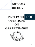 Gas Exchange Structured Questions IB