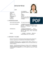 CURRICULUM VITAE Eva Maritza Menendez Medina. Actual - CV