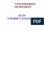 Ects Course Catalogue: Food Engineering Department