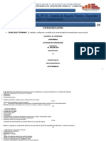 Unidad Didáctica de Instalación Configuración de Redes - Computación e Informática - 2012 II