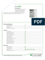 Comelit 5701 Data Sheet