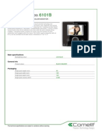 Comelit 6101B Data Sheet