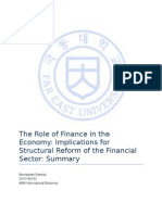 The Role of Finance in The Economy