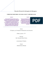 Ensayo Sobre Retos, Problemas y Posibilidades de La Formación y Profesionalizaciòn de La Docencia en El Actual Contexto