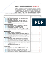 Strengths and Difficulties Questionnaire