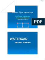 My First Tutorial in WaterCad Handout