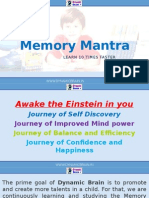 Memory Mantra: Learn 10 Times Faster