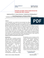 Quantitative Estimation of Gallic Acid in Amla Extract