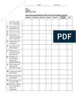 Geometry Quadrilateral Properties Blank Organizer