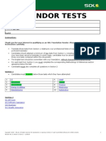 SDL Vendor Tests - Kit 1