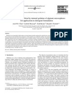 Granulation of Subtilisin by Internal Gelation of Alginate Microspheres For Application in Detergent Formulation