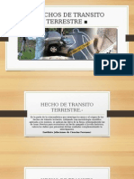 Hechos de Transito Terrestre