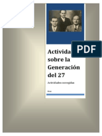 Actividades Sobre La Generación Del 27