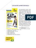 11 Practice Tests For The SAT and PSAT 2015 Read or Download