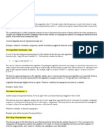 Common Functions Used in Analysis