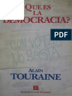 Que Es La Democracia - Alain Touraine